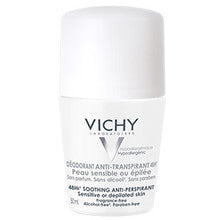 Vichy - Antiperspirant Deodorant-48h roll-on for sensitive or depilated skin (Soothing Anti-perspirant) 50 ml - 50ml - Feel You