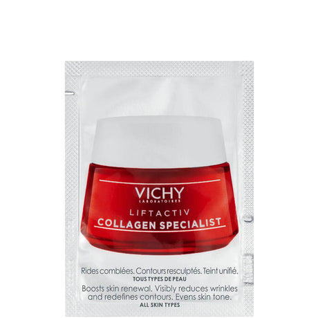Vichy, COLLAGEN SPECIALIST, Collagen, Anti-Wrinkle, Night, Cream, For Face, 1.5 ml *Sample - Feel You