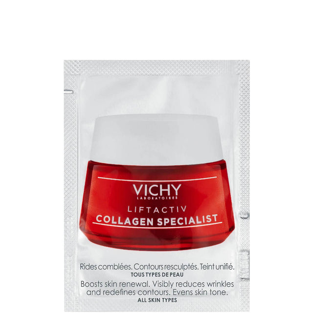 Vichy, COLLAGEN SPECIALIST, Collagen, Anti-Wrinkle, Night, Cream, For Face, 1.5 ml *Sample - Feel You