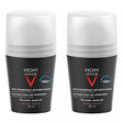 Vichy - Men Homme 48H Deo roll-on Anti-Transpirant Extra Sensitive ( 2 pcs ) - Deodorant for sensitive skin - 50ml - Feel You