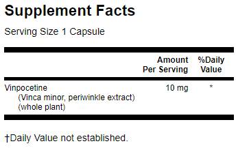 Vinpocetine 10 mg - 90 капсули - Feel You