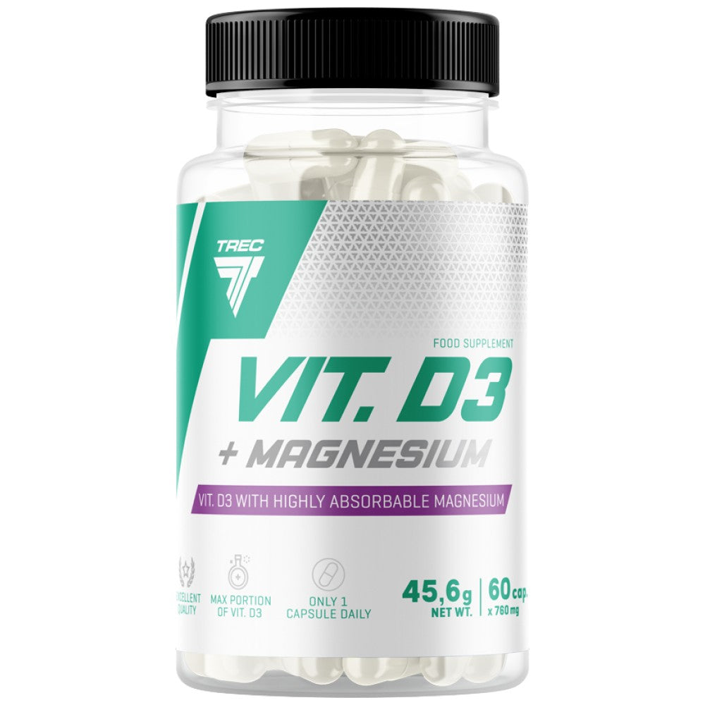 Vit. D3 + Magnesium | Vitamin D 60 капсули - Feel You