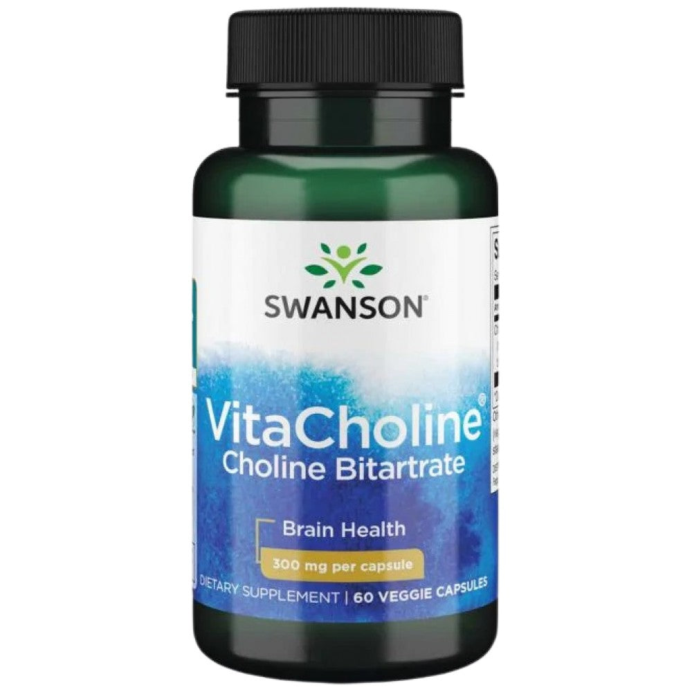VitaCholine Choline Bitartrate 300 mg 60 капсули - Feel You