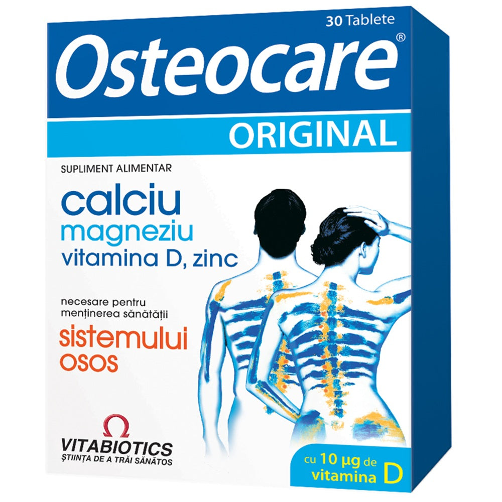 Vitabiotics, Osteocare Original, Vitamin D, Magneziu, Zinc & Calciu, Maintaining A Healthy Skeletal System, Vitamins, 30 capsules - Feel You