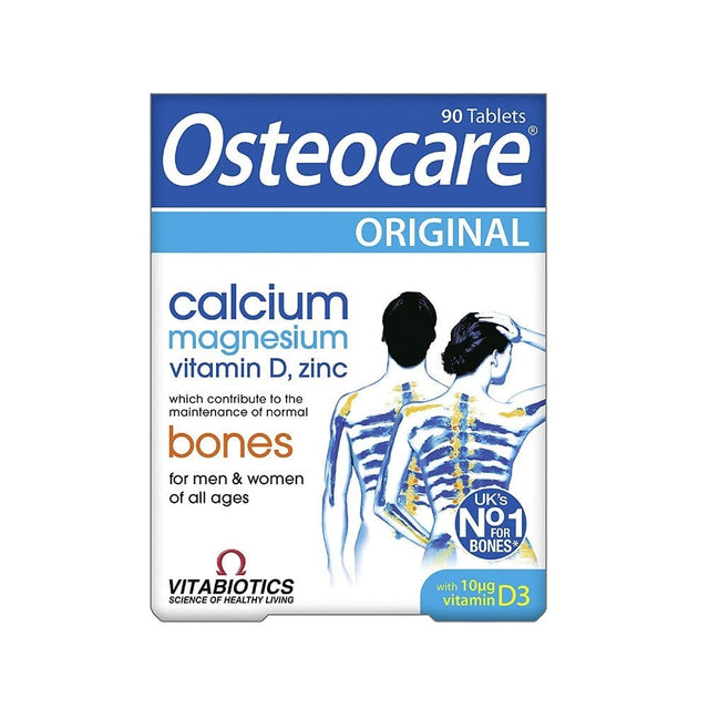 Vitabiotics, Osteocare Original, Vitamin D, Magneziu, Zinc & Calciu, Maintaining A Healthy Skeletal System, Vitamins, 90 capsules - Feel You