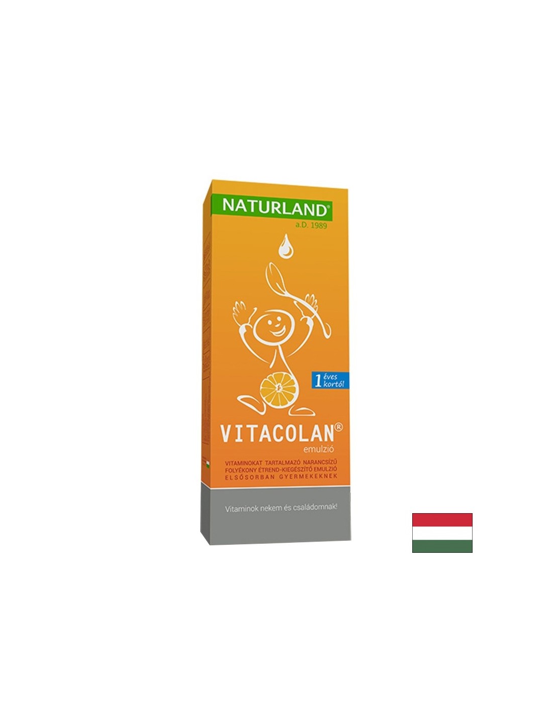 Vitacolan – Мултивитамини за деца над 1 година, 250 ml сироп с вкус на портокал - Feel You
