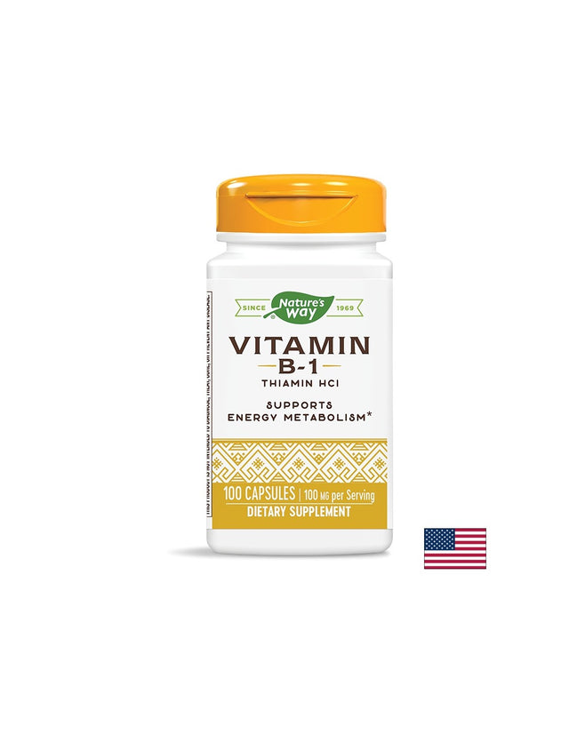 Vitamin B-1/ Витамин В-1 100 mg x 100 капсули Nature’s Way - Feel You