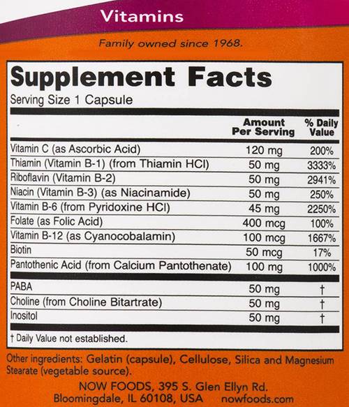 Vitamin B-50 [100 капсули, 100 Дози] - Feel You