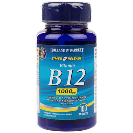Vitamin B12 Cyanocobalamin 1000 mcg / Timed Release - 100 Таблетки - Feel You