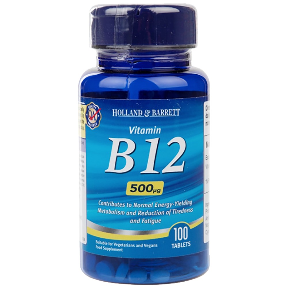 Vitamin B12 Cyanocobalamin 500 mcg - 100 Таблетки - Feel You