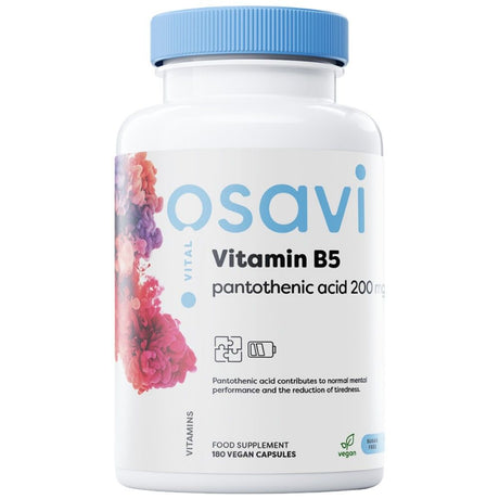 Vitamin B5 | Pantothenic Acid 200 mg - 180 капсули - Feel You
