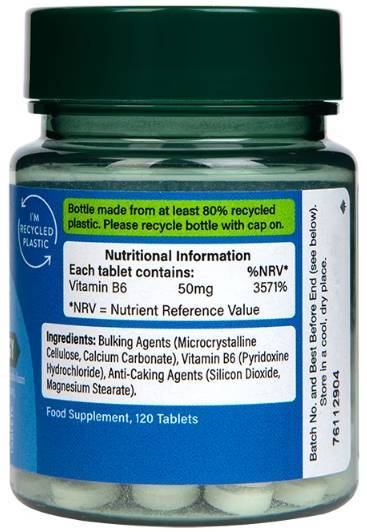 Vitamin B6 / Pyridoxine 50 mg - 100 Таблетки - Feel You