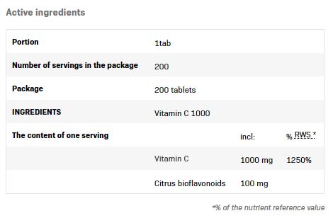 Vitamin C 1000 / 200 Tabs - Feel You