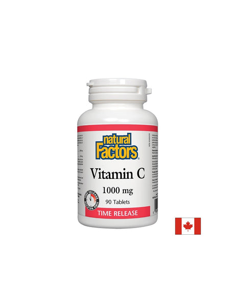 Vitamin C/ Витамин С 1000 mg и Биофлавони х 90 таблетки с удължено освобождаване Natural Factors - Feel You