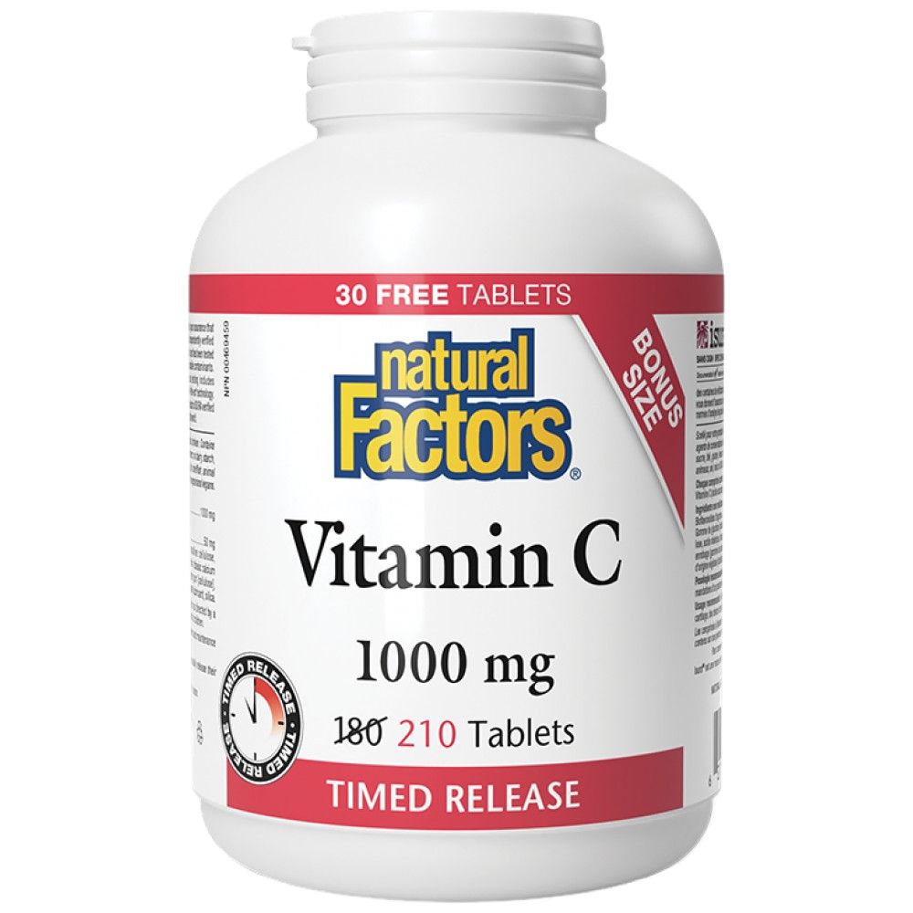 Vitamin C 1000 mg | Timed Release - 210 Таблетки - Feel You