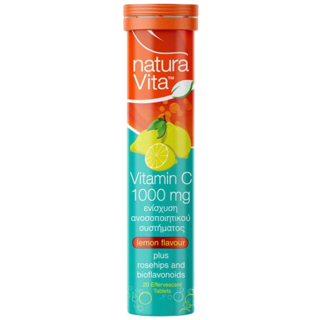 Vitamin C 1000 mg plus Rose Hips Effervescent - 20 ефервесцентни таблетки - Feel You