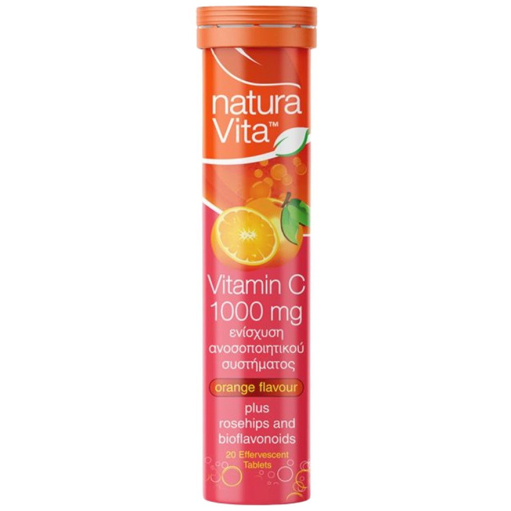 Vitamin C 1000 mg plus Rose Hips Effervescent - 20 ефервесцентни таблетки - Feel You
