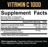 Vitamin C 1000 | with Zinc & Citrus Bioflavonoids - 240 капсули - Feel You