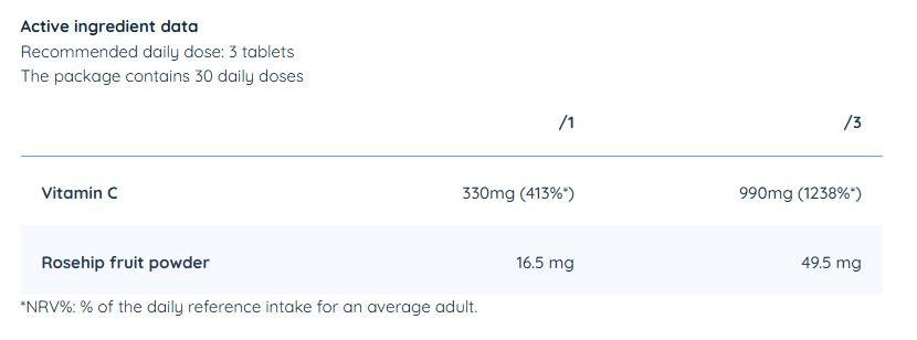 Vitamin C 330 mg - 90 Таблетки - Feel You