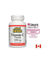 Витамин С, прах - Vitamin C Crystals 1000 mg, 250 дози Natural Factors - Feel You