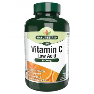 Витамин С с ниска киселинност (Vitamin C Low Acid) 1000мг 90 таблетки NaturesAid - Feel You