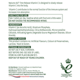 Витамин С с удължено освобождаване (Vitamin C Time Release) 1000mg 90 таблетки NaturesAid - Feel You