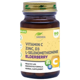 Vitamin C, Zinc, D3, L-Selenomethionine & Elderberry - 90 Таблетки - Feel You