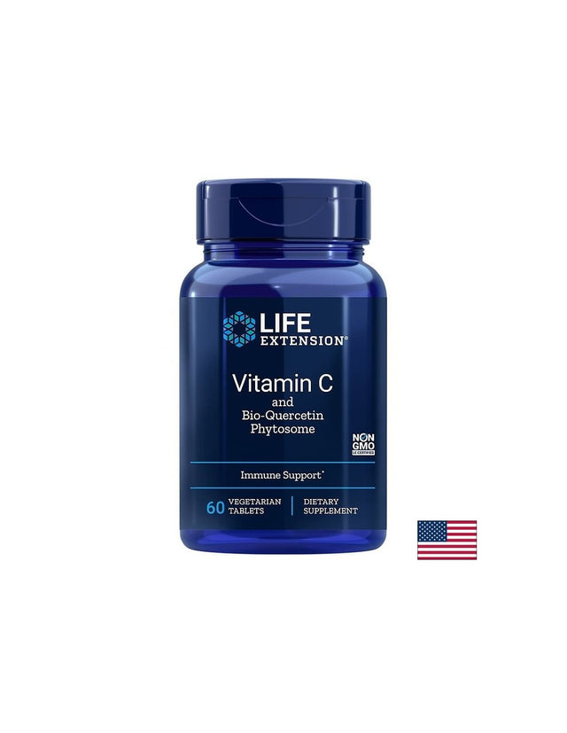 Vitamin C and Bio-Quercetin Phytosome / Витамин С и Био Кверцетин Фитозоми х 60 таблетки - Feel You