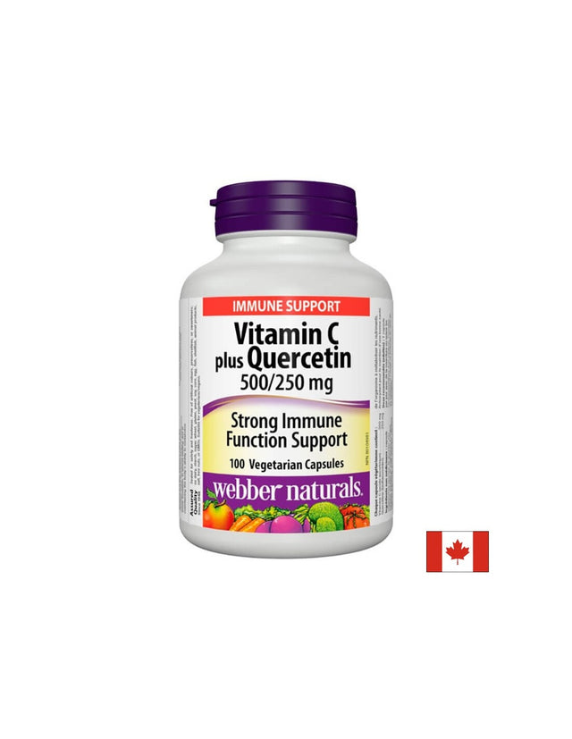 Vitamin C plus Quercetin - Витамин С 500 mg + кверцетин 250 mg, 100 капсули - Feel You