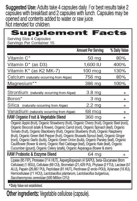 Vitamin Code / RAW Calcium - 60 капсули - Feel You