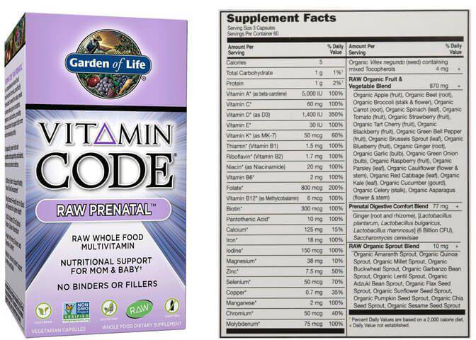 Vitamin Code / RAW Prenatal - 180 капсули - Feel You