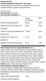 Vitamin Code / RAW Vitamin E - 60 капсули - Feel You