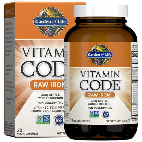 Vitamin Code / Raw Iron - 30 капсули - Feel You