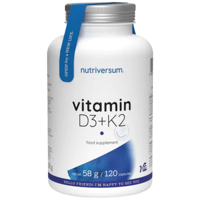 Vitamin D3 1000 + K2 75 mcg - 120 капсули - Feel You