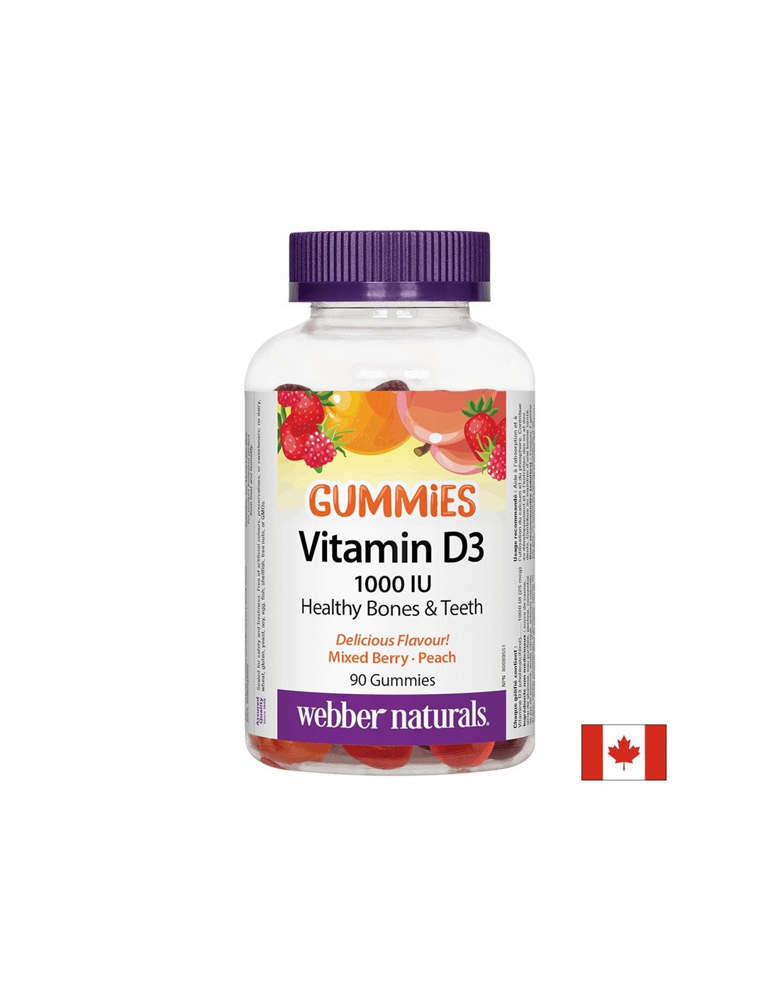 Vitamin D3 Gummies / Витамин D3, 1000 IU, 90 желирани таблетки - Feel You