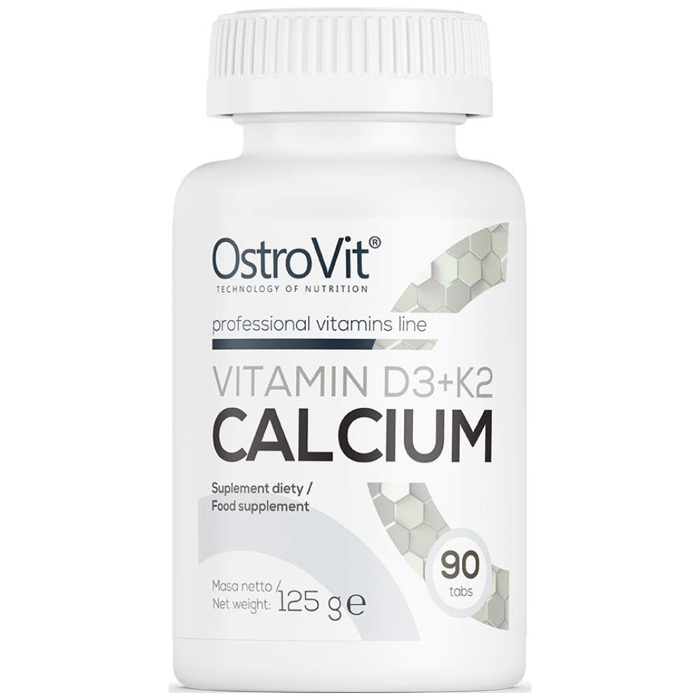 Vitamin D3 2000 + K2 100 mcg + Calcium - 90 Таблетки