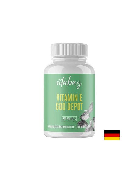 Vitamin E - Витамин Е 300 IU, 200 софтгел капсули Vitabay - Feel You