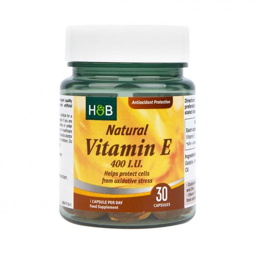 Витамин Е (Vitamin E) натурален 400 I.U. 30 капсули, H&B - Feel You