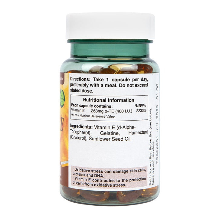 Витамин Е (Vitamin E) натурален 400 I.U. 90 капсули - Feel You