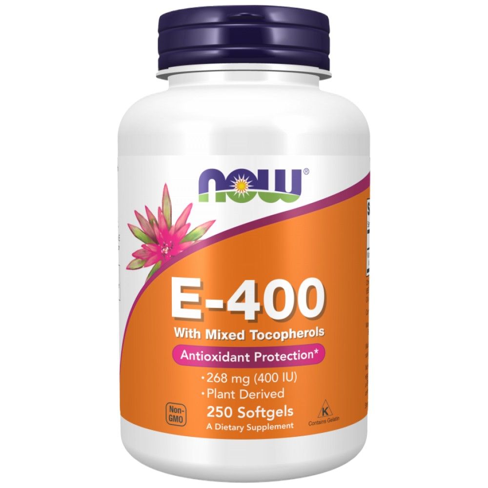 Vitamin E-400 IU D-Alpha - 250 Гел капсули - Feel You