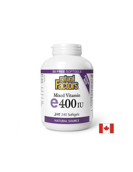 Vitamin E 400 IU · Natural Source 268 mg - 240 Гел капсули - Feel You