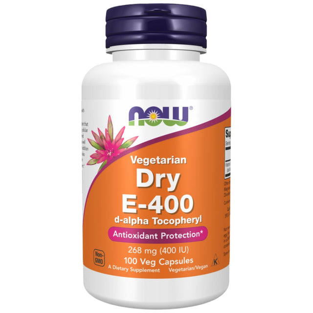Vitamin E-400 d-alpha Tocopheryl | Vegetarian Dry - 100 капсули - Feel You