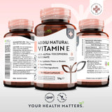 Natural Vitamin E 400IU 90 Vcaps - Nutra Best Bulgaria