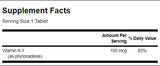 Vitamin K-1 100 mcg - 100 Таблетки - Feel You