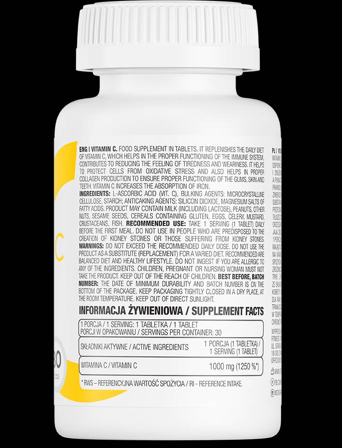 Vitamin C 1000 mg - 90 Таблетки - Feel You