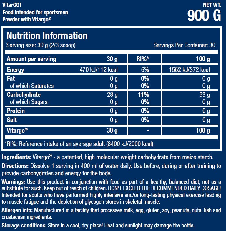 Vitargo 0.900 kg - Feel You