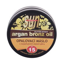 Vivaco - Sun Argan Bronz Oil Glitter Effect SPF15 - Suntan butter with argan oil and glitter - 200ml - Feel You
