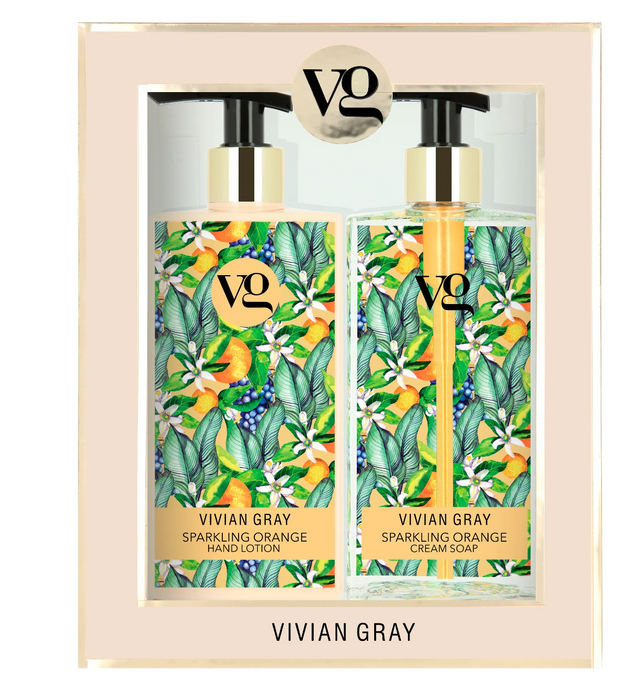 Vivian Gray - Sparkling Orange Cream Soap & Hand Lotion Set - Feel You