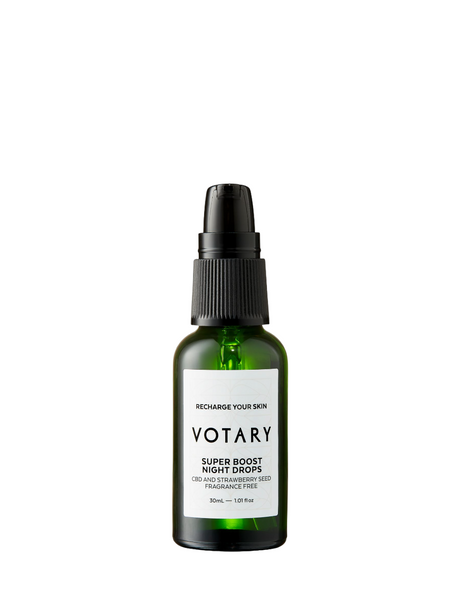 Votary, Super Boost, CBD & Strawberry Seeds, Recovery, Night, Oil, For Face, 30 ml - Feel You