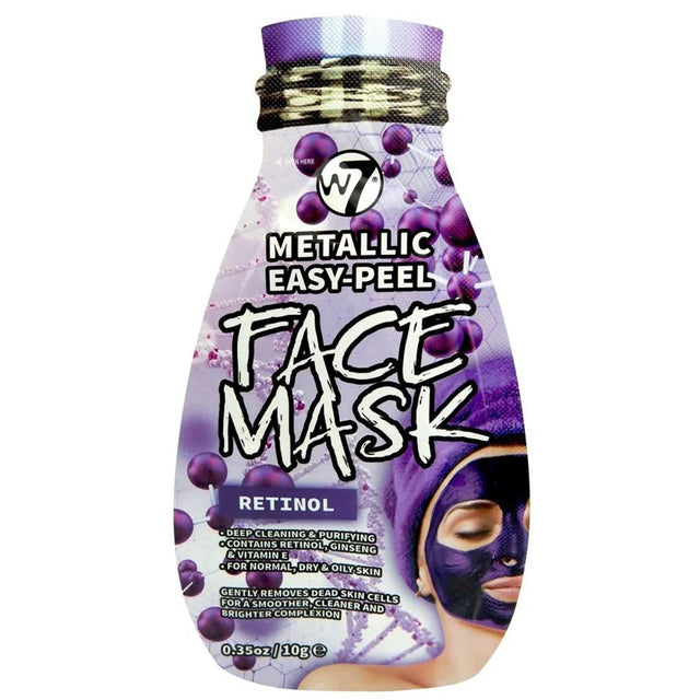 W7, Metallic Easy-Peel Retinol, Peel-Off Mask, Face, 10 g - Feel You